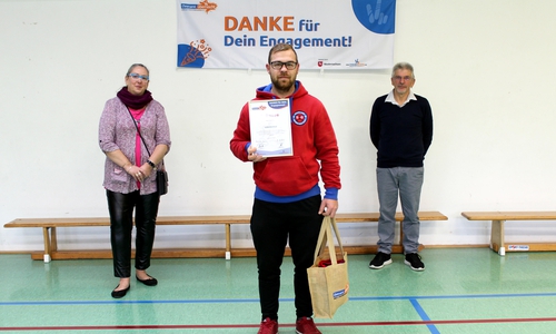 SVR-Schriftführerin Astrid Kaim, René Rabanus und SVR-Vorsitzender Dieter Wagner (v- li.). 