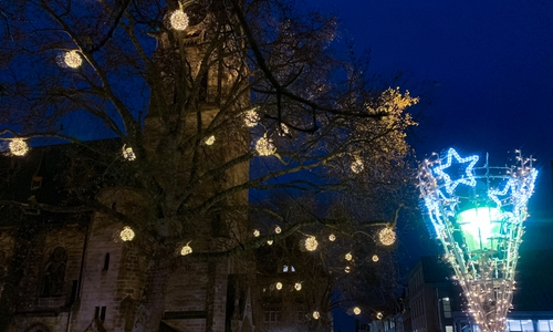 Die Lichter leuchten nun jeden Abend.