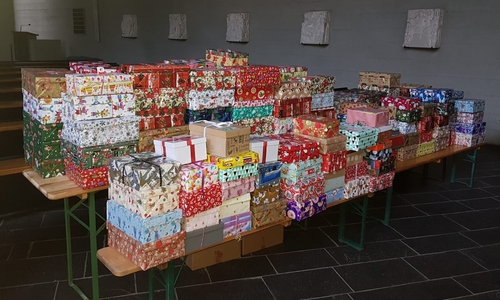 Sieben Pakete mehr als im Vorjahr - Das ist die Bilanz von Weihnachten im Schuhkarton 2020 in Grasleben. 