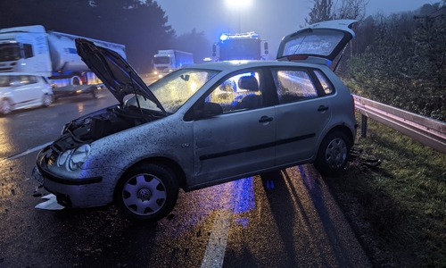 Einsatz auf der A2 am Donnerstagmorgen.