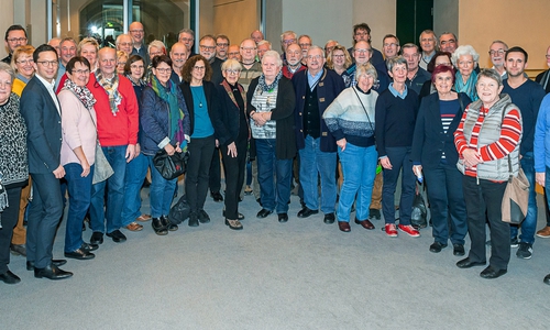 Falko Mohrs begrüßte die Besuchergruppe im Reichstagsgebäude in Berlin.