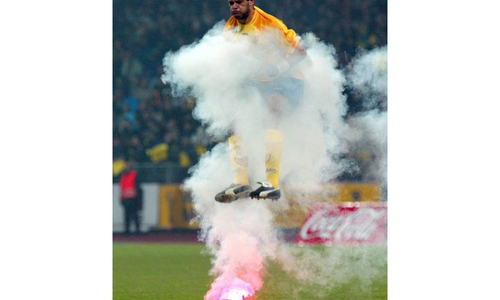Das Sportfoto des Jahres 2003 machte Dinzey berühmt.