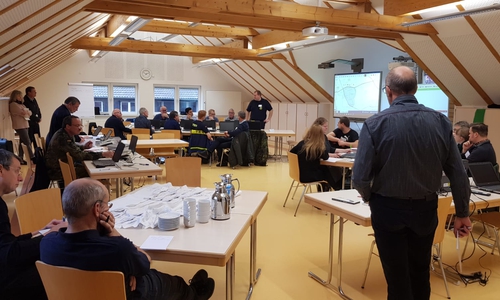 Der Übungsraum in der Feuerwehrtechnischen zentrale in Schladen. 