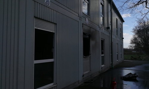 Das Untergeschoss des Containerbaus ist nicht bewohnbar.