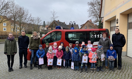 Zum Abschied bekamen die Kinder noch ein kleine Geschenktasche.