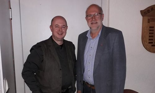 Boris Jülge, Vorsitzender der SPD Gifhorn Kernstadt und Detlef Tanke, Leiter des Regionalverbandes Braunschweig. 