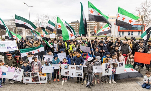 Viele Demonstranten waren mit ihren Familien gekommen.