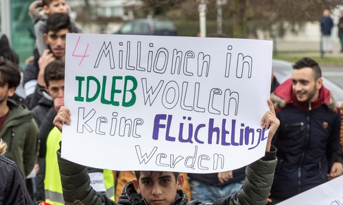 Die Syrer kämpfen für Freiheit und Demokratie in ihrem Land.