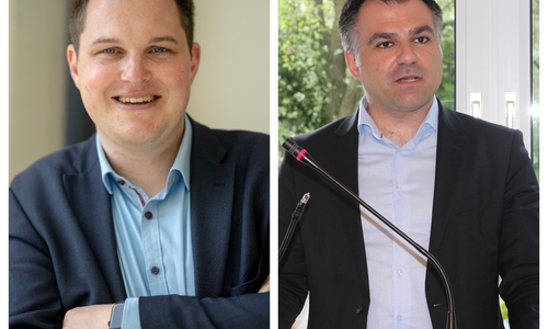 Philipp Raulfs (links) und Dr. Christos Pantazis.