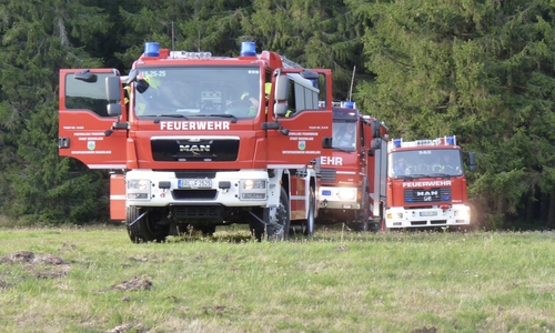 Die Feuerwehr Braunlage im Einsatz.