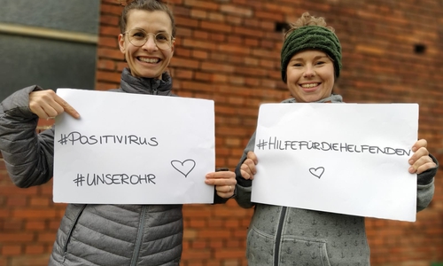 Annika Jürgens und Solveig Geck wollen den Helfenden helfen.