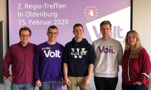 Mitglieder des Teams Wolfsburg-Gifhorn. Von links: Dr. Patrick Kompio, Jannik Unger, Stefan Kanitzky, Marc Hermann, Julia Kompio-Priede