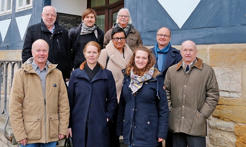 Von links: Gerd Kanter, Uwe Kiehne, , Florian Jürgens, Frederike Sieweke-Lagemann, Canan Rohde-Can, Dr. Klaus Habermann-Nieße, Valerie Dubiel, Tobias Mann und Dr. Georg Skalecki.  