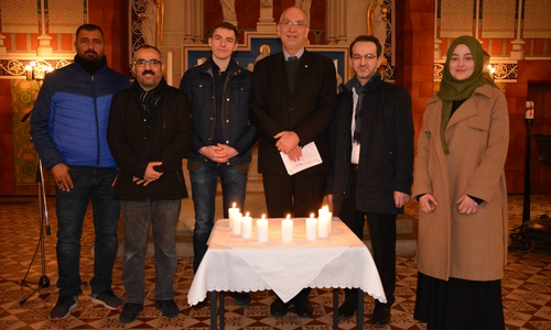 Das Organisationsteam. Von links: Mahmut Hammouda, Türkes Tosun, Sait Weber, Dr. Volker Menke, Adem Tatli und Meryem Akin.