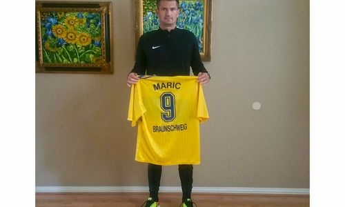 Trug das Eintracht-Trikot mit Stolz: Leo Maric.