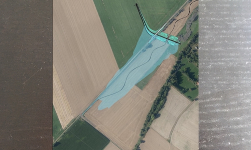 Geplantes Hochwasserrückhaltebecken für die Wedde bei Immenrode.