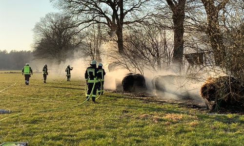 Insgesamt waren 34 Einsatzkräfte mit acht Fahrzeugen vor Ort.