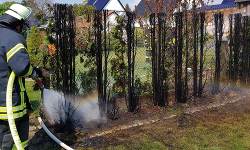 Die Feuerwehr konnte eine Ausbreitung der Flammen verhindern.