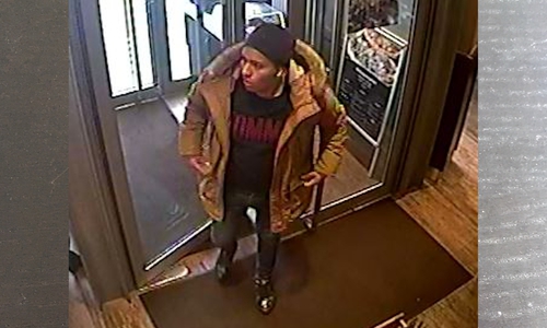 Der Tatverdächtige.