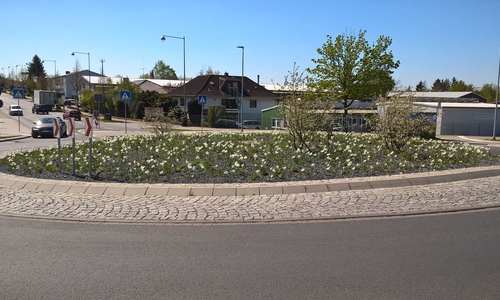 Der Kreisel in der Schweigerstraße.
