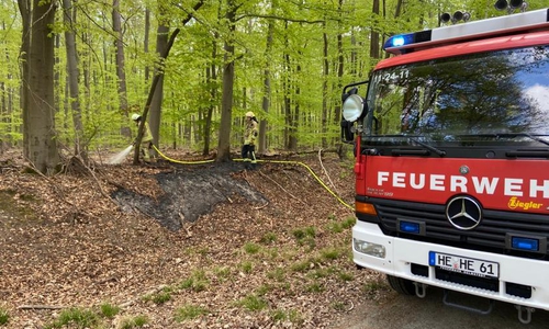 Die Feuerwehr im Einsatz.