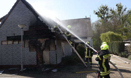 Die Feuerwehr konnte den Brand schnell löschen.