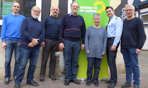 René Basse (Bürgermitglied), Hilmar Nagel, Dr. Reinhard Gerndt, Ehrhard Dette, Christiane Wagner-Judith, Tobias Thurau, Holger Barkhau (v. li.).