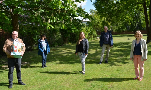 Von links: Markus Lenz, Bettina Mai, Dorothea Wöller, Dr. Volker Menke und Anja Jäkel haben den Hilfsfonds mit organisiert.