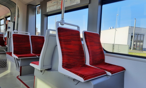 Die versetzten Sitze im neuen Tramino II.
