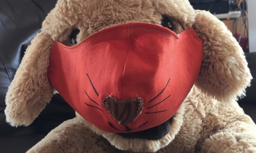 Der Gewinner-Entwurf der kreativsten Maske aus Peine.