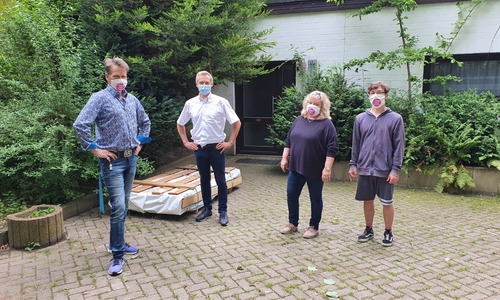 Von links: Thorsten Vogel, Reinhold Bißlich, Karin Sternberg- Heidenpeter, Arne Runau.