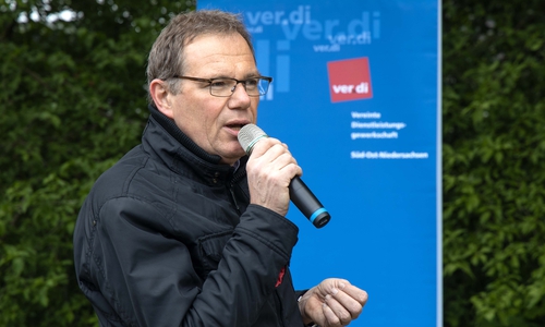 Sebastian Wertmüller, Geschäftsführer ver.di Bezirk Süd-Ost-Niedersachsen.