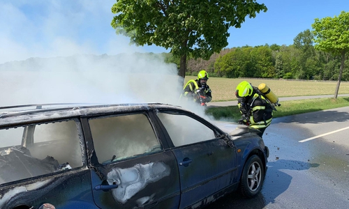 Die Feuerwehr konnte das Feuer schnell löschen.