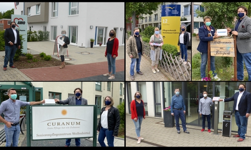 Der SPD-Stadtverband spendete Tablets an Wolfenbütteler Altenpflegeeinrichtungen.