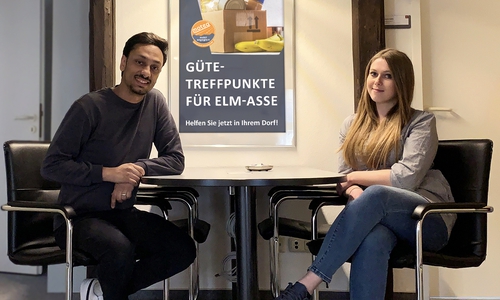 Die Projektkoordinatoren Besnik Salihi und Christine Becker.