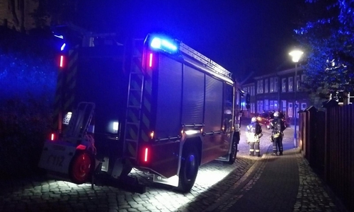 In der Nacht musste sich die Feuerwehr um angebranntes Essen kümmern.