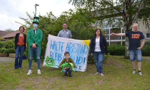 Das Motto für den Sommerferienspaß 2020: "Halte Abstand, bleib gesund!"