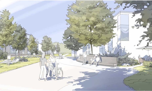 Das geplante Wohnquartier könnte so aussehen. Entwurf.