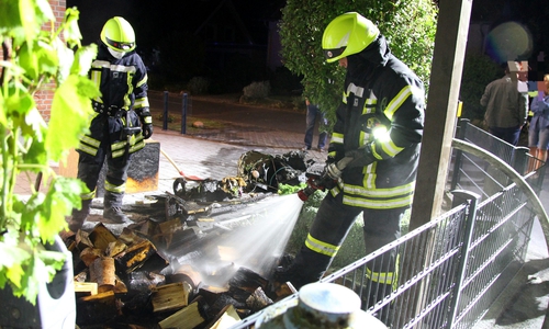 Die Feuerwehr löschte den Brand recht schnell.