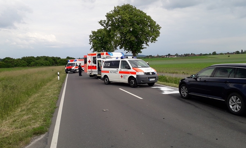 Die Unfallstelle auf der L 630.