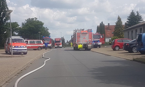 Einsatz im Hopfenkamp in Heiligendorf.