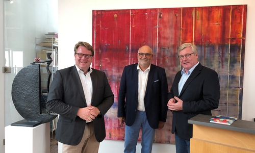 (v.l.n.r.): Carsten Müller; Olaf Jaeschke (Galerie Jaeschke – Vorsitzender des Einzelhandelsverbandes Braunschweig), Dr. Bernd Althusmann.