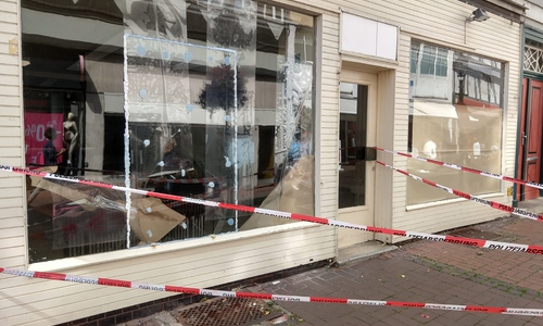 Der Bereich wurde von der Polizei abgesperrt.