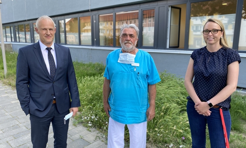 Die Geschäftsführung verabschiedet sich von Ulrich Kunz. 