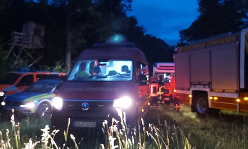 In der Nacht wurde nach einem vermissten Mann gesucht.