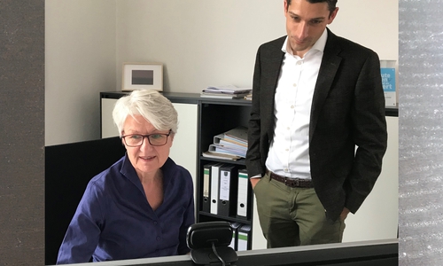 Landrätin Christiana Steinbrügge und Florian Bernschneider, Hauptgeschäftsführer des Arbeitgeberverbandes Region Braunschweig e.V., möchten die Chancen von CoWorking-Spaces nutzen.