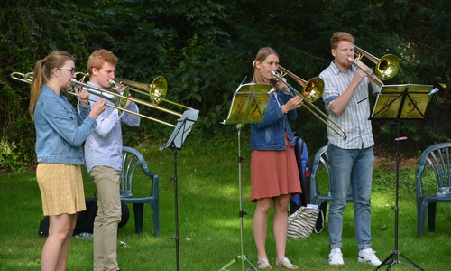 Das Bläserquartett Blechrausch.