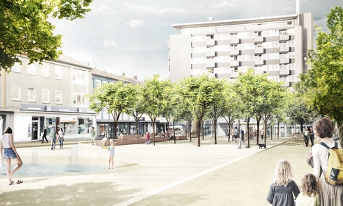 So soll der Jürgenohler Marktplatz in Zukunft aussehen. 