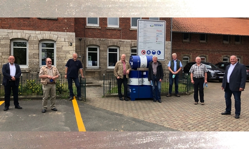 Heinz Buse, Wolfgang Wöllke, Ralf Bartels, Frank Oesterhelweg, Henning König, Gerd Nölcke, Hans-Joachim Bruer und Norbert Löhr (v. li.).