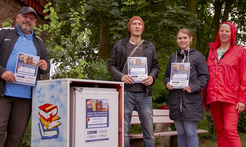 Von links: Adrian Koschyk, Norman Kreft, Christine Becker und Ursula Petersen-Stessl.